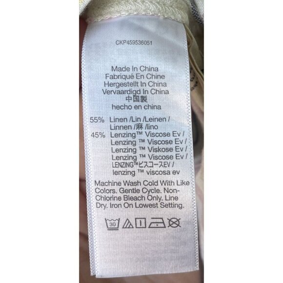 Madewell Womens Top XL Rainbow Linen Colorful Beachy Lightweight Button Front - Picture 11 of 12